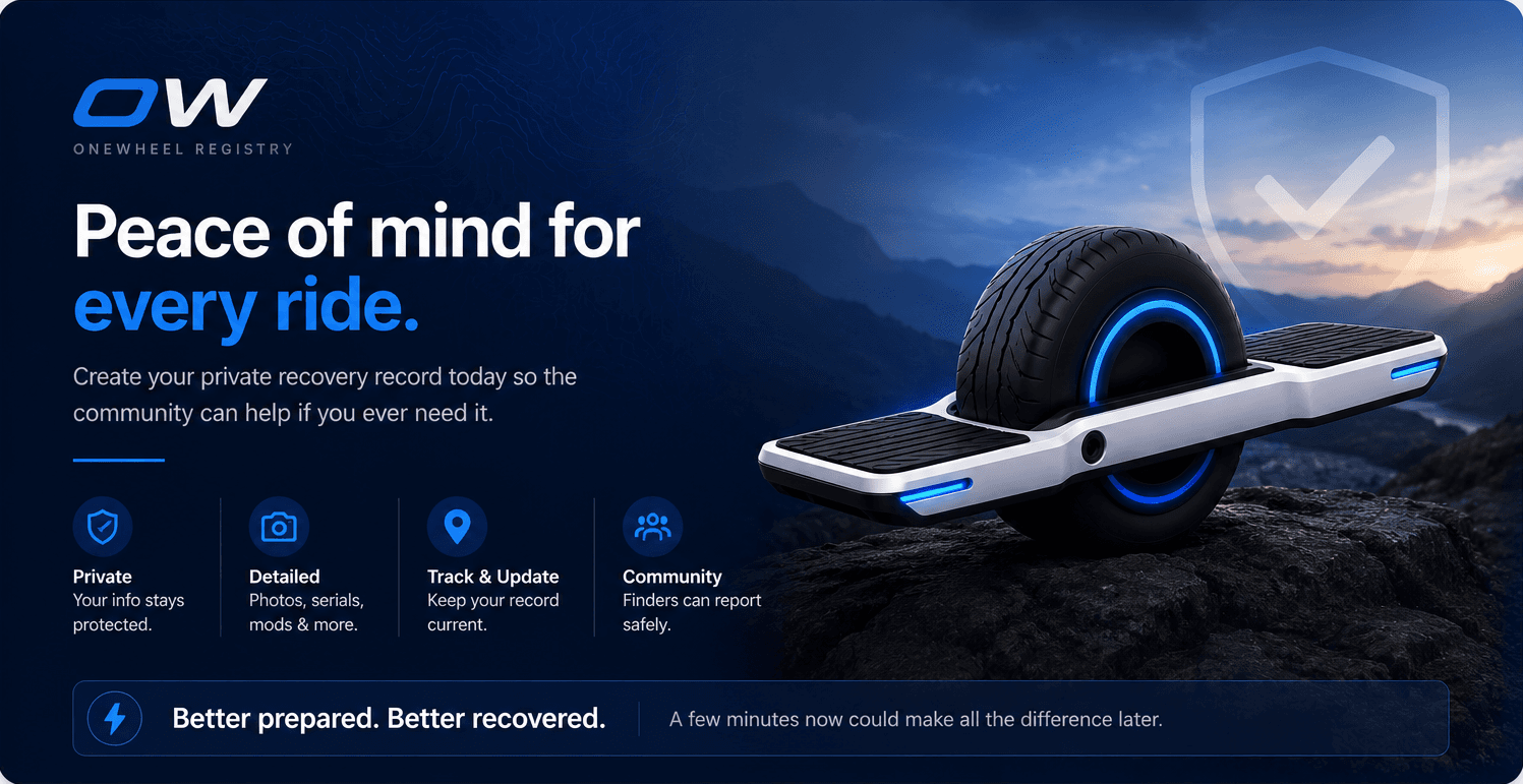 Onewheel Registry